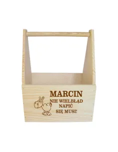 Nosidło na Piwo Skrzynka na Piwo z Grawerem na Prezent