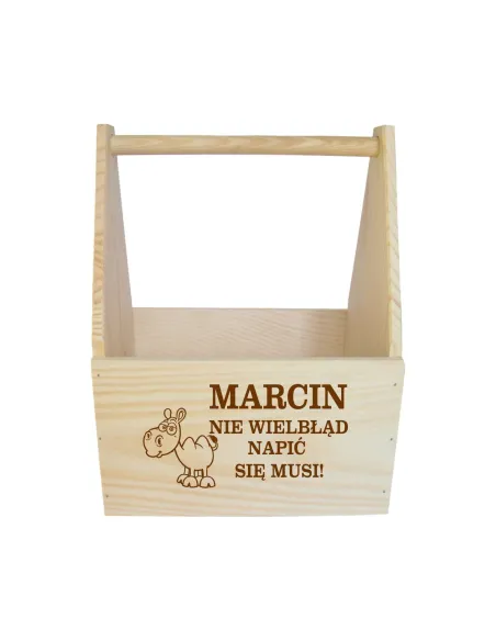 Nosidło na Piwo Skrzynka na Piwo z Grawerem na Prezent