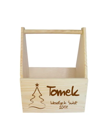 Nosidło Skrzynka na Piwo z Grawerem na Prezent na Święta