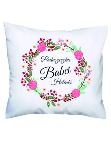 Poduszka Prezent na Dzień Babci z Nadrukiem Poduszeczka