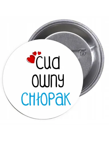 Przypinki Buttony Cudowny Chłopak Znaczki Badziki Grafiką