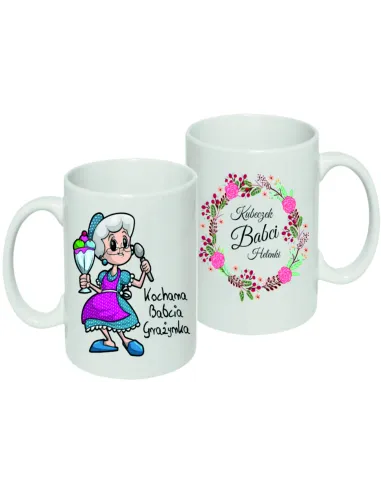 Kubek z Nadrukiem Babci Kubek Babci Personalizowany