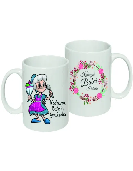 Kubek z Nadrukiem Babci Kubek Babci Personalizowany