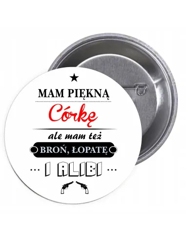 Przypinki Buttony Dzień Chłopaka, Mężczyzny Personalizowany