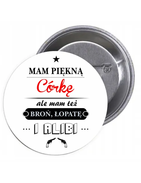 Przypinki Buttony Dzień Chłopaka, Mężczyzny Personalizowany