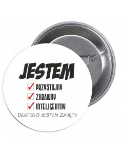 Przypinki Buttony Dzień Chłopaka, Mężczyzny z Projektem