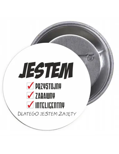 Przypinki Buttony Dzień Chłopaka, Mężczyzny z Projektem