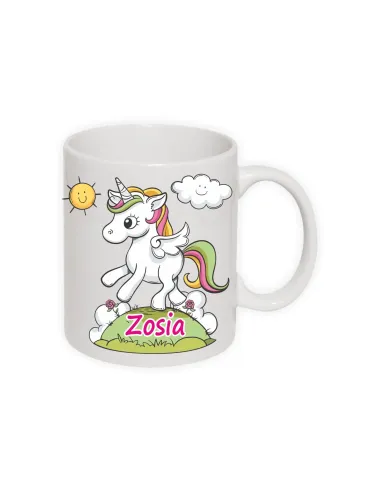 Kubek z Nadrukiem Jednorożec z Imieniem Personalizowany