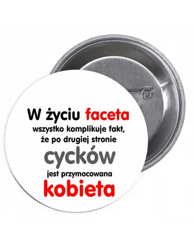 Przypinki Buttony Dzień Chłopaka,mężczyzny Znaczki do Firmy