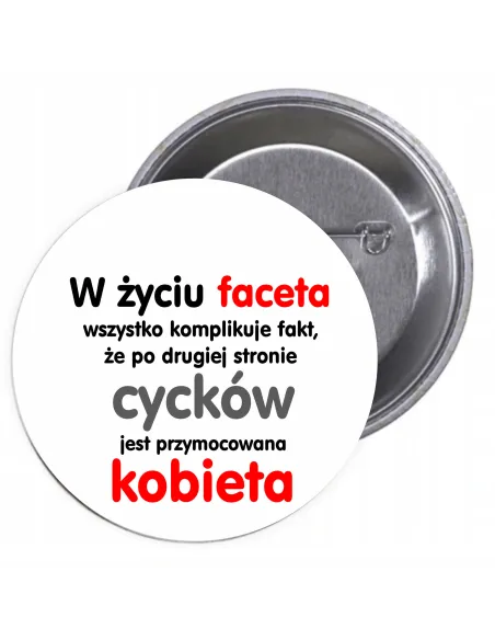 Przypinki Buttony Dzień Chłopaka,mężczyzny Znaczki do Firmy