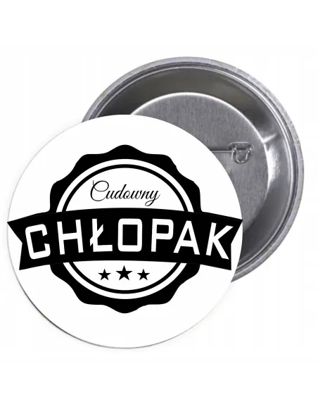 Przypinki Buttony Cudowny Chłopak Znaczki Badziki z Grafiką