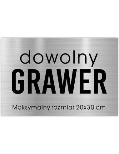 Tabliczka Personalizowany z Grawerem Grawerowna Laminacie