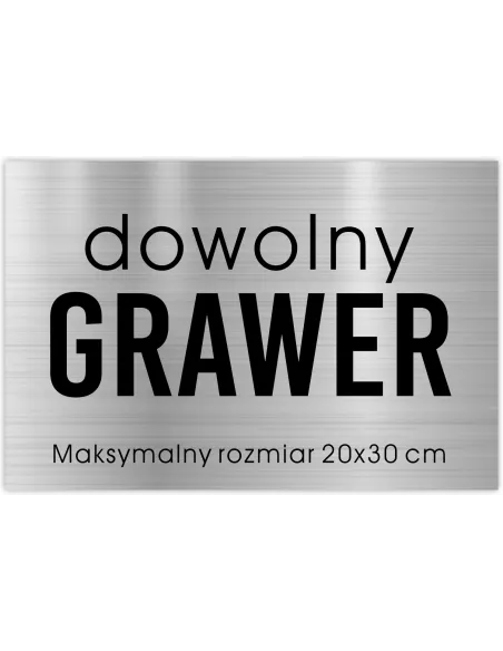 Tabliczka Personalizowany z Grawerem Grawerowna Laminacie