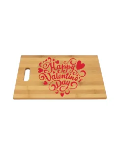 Bambusowa Deska Nadruk UV z Nadrukiem na Prezent Walentynki
