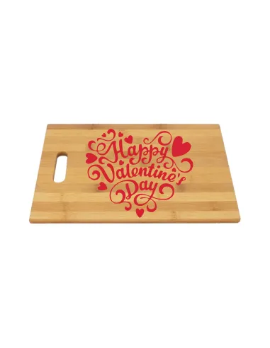Bambusowa Deska Nadruk UV z Nadrukiem na Prezent Walentynki