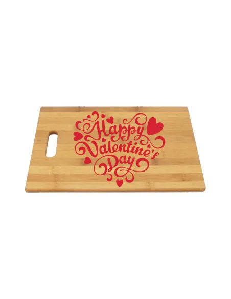 Bambusowa Deska Nadruk UV z Nadrukiem na Prezent Walentynki