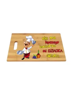 Bambusowa Deska Prezent Dzień Babci Dziadka z Nadrukiem