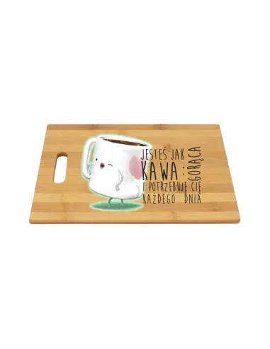 Deska Bambusowa Kolorowy Nadruk z Nadrukiem na Prezent