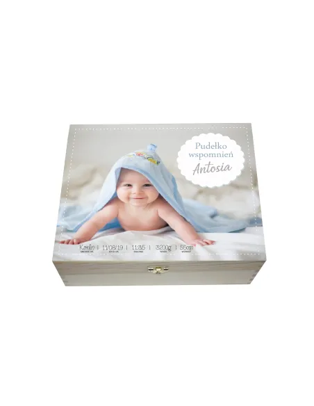 Pudełko Wspomnień na Chrzest Roczek Nadruk UV – Chrzest