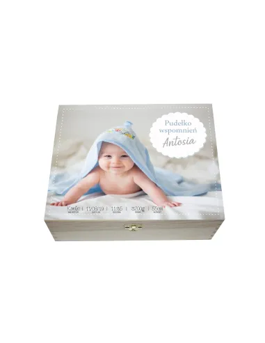 Pudełko Wspomnień na Chrzest – Chrzest Roczek Nadruk