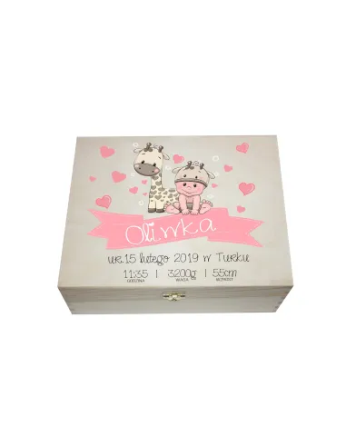 Pudełko Wspomnień na Chrzest z Nadrukiem na Prezent