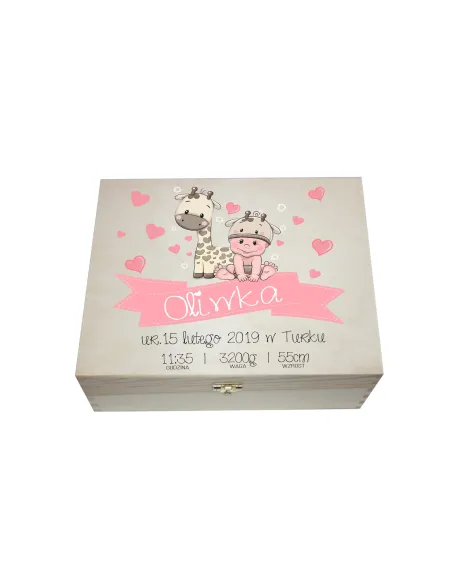 Pudełko Wspomnień na Chrzest z Nadrukiem na Prezent