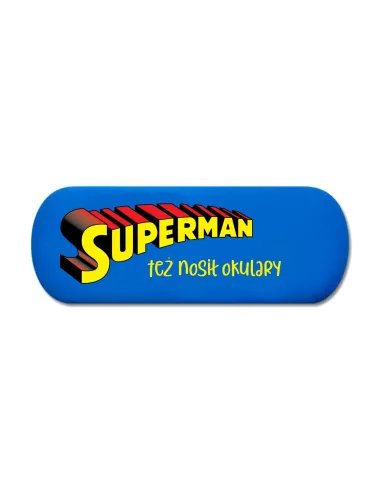 Etui na Okulary z Nadrukiem na Prezent Superman Imię