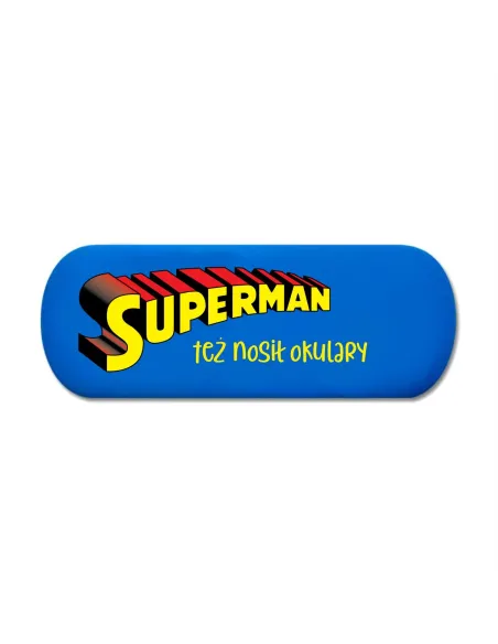Etui na Okulary z Nadrukiem na Prezent Superman Imię