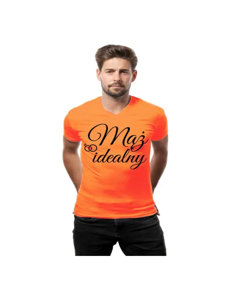 Koszulka z Nadrukiem Mąż Idealny Prezent Męża na Prezent