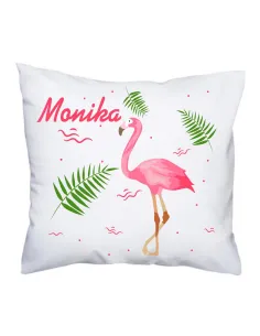 Poduszka z Nadrukiem Personalizowany Flaming Imię Reklamowy