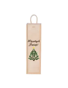 Skrzynka na Wino Prezent Boże Narodzenie Święta z Nadrukiem