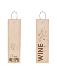 Skrzynka na Wino Grawer Dzień Kobiet Imieniem z Grawerem