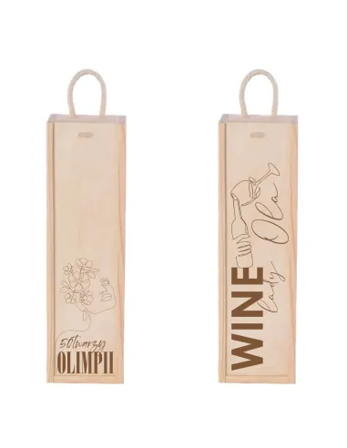 Skrzynka na Wino Grawer Dzień Kobiet Imieniem z Grawerem