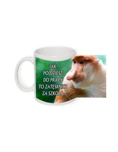 Kubek z Nadrukiem Janusz Jak Pójdziesz Pracy Zatęsknisz