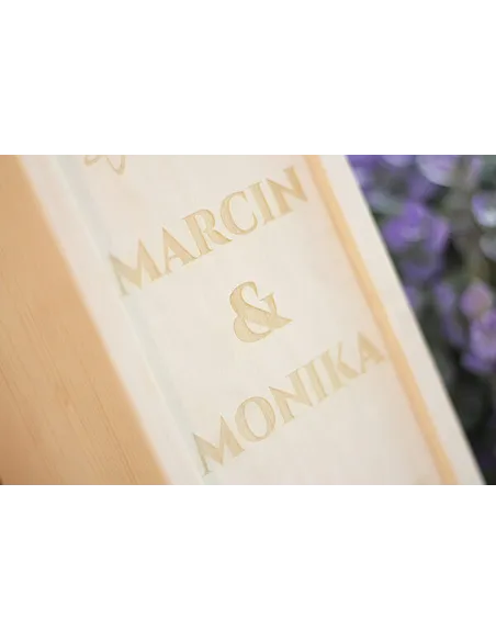 Skrzynka na Wino Grawer z Grawerem na Prezent Super