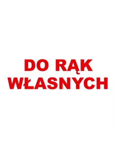 Pieczątka do Rąk Własnych – Pieczątka Rąk Własnych Tanie