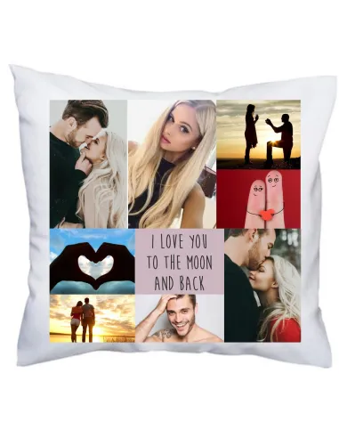 Foto Poduszka z Zdjęciem Nadrukiem Foto i Love You To The