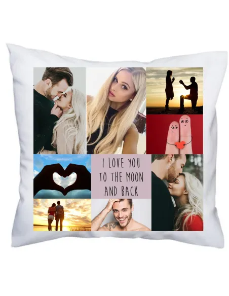Foto Poduszka z Zdjęciem Nadrukiem Foto i Love You To The