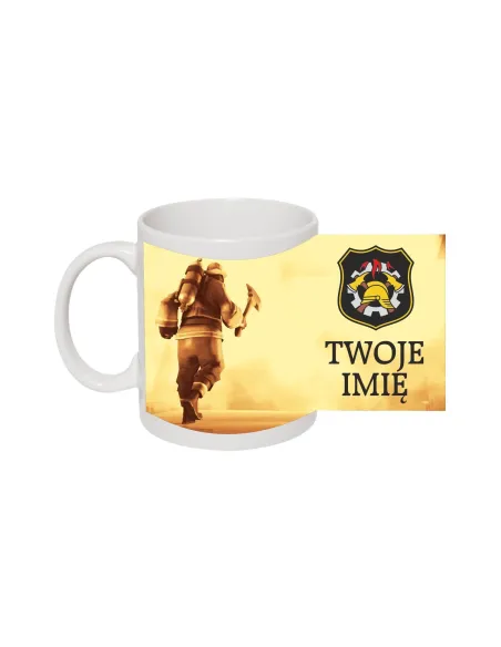 Kubek z Nadrukiem Straż Pożarna Twoje Imię Personalizowany