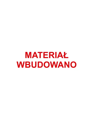 Pieczątka Materiał Wbudowano Tanie – Materiał Wbudowano