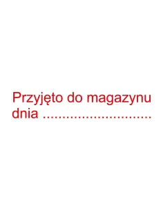Pieczątka Przyjęto do Magazynu Pieczątki z logo na Auto