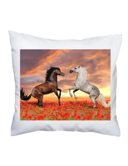 Poduszka z Nadrukiem Personalizowany Foto Konie Reklamowy
