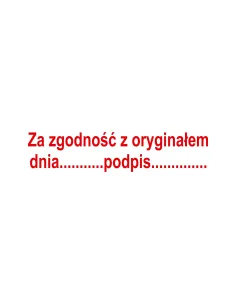 Pieczątka – Za Zgodność z Oryginałem Data Podpis z logo