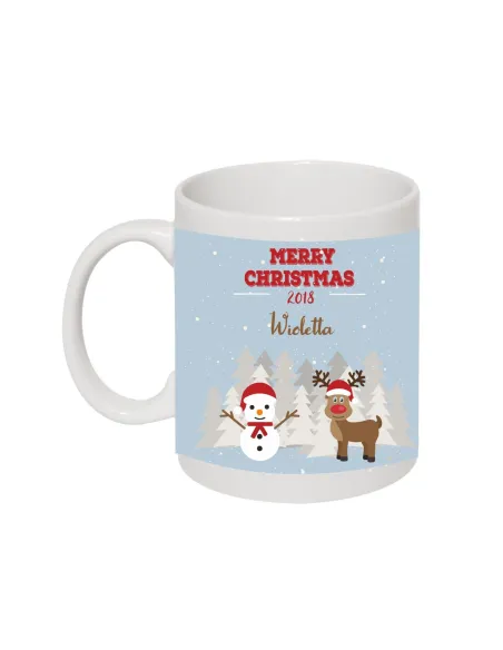 Kubek z Nadrukiem Personalizowany na Prezent Świątecznym