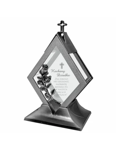 Znicz Personalizowany z Grawerem dla Dziadków na Dzień