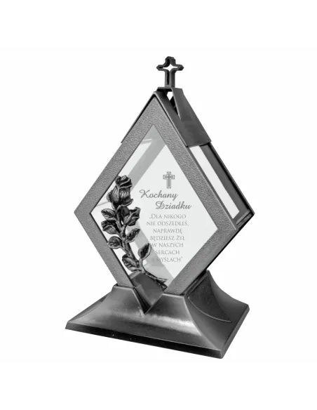 Znicz Personalizowany z Grawerem dla Dziadków na Dzień