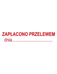 Pieczątka – Zapłacono Przelewem Dnia – Pieczątki z logo