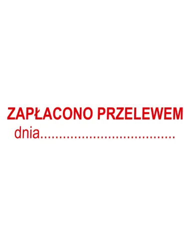 Pieczątka – Zapłacono Przelewem Dnia – Pieczątki z logo