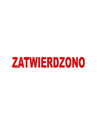 Pieczątka Zatwierdzono Tanie Pieczątki – Zatwierdzono