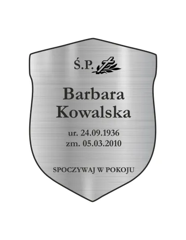 Tabliczka Personalizowany z Grawerem Nagrobna Nagrobkowa